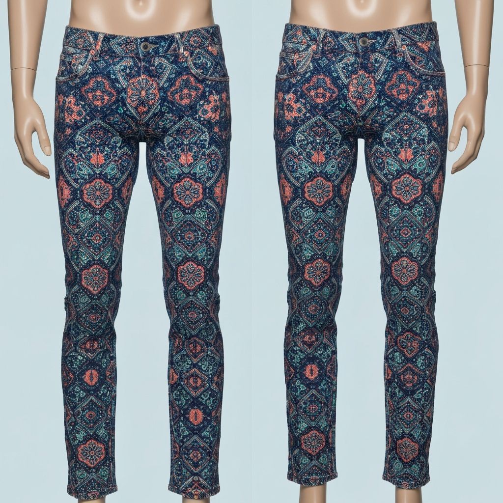 شلوار جین طرح‌دار